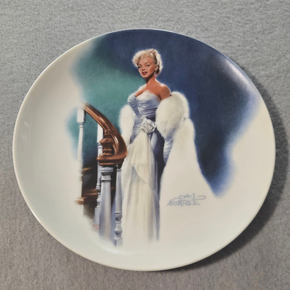 Delphi Marilyn Monroe Collector Plate Women 8.25in Blue In All About Eve 1992